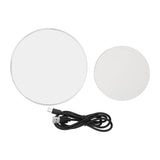 Rotating Display Stand Plastic Glass 360 Degree Electric Motorized Turntable with USB Cable for Photography Products Shows Jewelry Watch Cake White