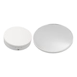 Rotating Display Stand Plastic Glass 360 Degree Electric Motorized Turntable with USB Cable for Photography Products Shows Jewelry Watch Cake White