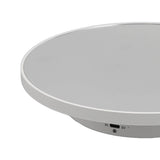 Rotating Display Stand Plastic Glass 360 Degree Electric Motorized Turntable with USB Cable for Photography Products Shows Jewelry Watch Cake White