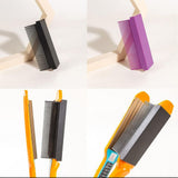 Flat Iron Comb Straightening Comb Attachment Plastic DIY Comb Accessory for Women Salon Hair Style Home Black