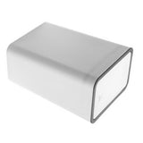 Household Garbage Cans Sealed Large Capacity Odorless With Press Top Plastic Trash Bin For Home Kitchen Living Room Bathroom White