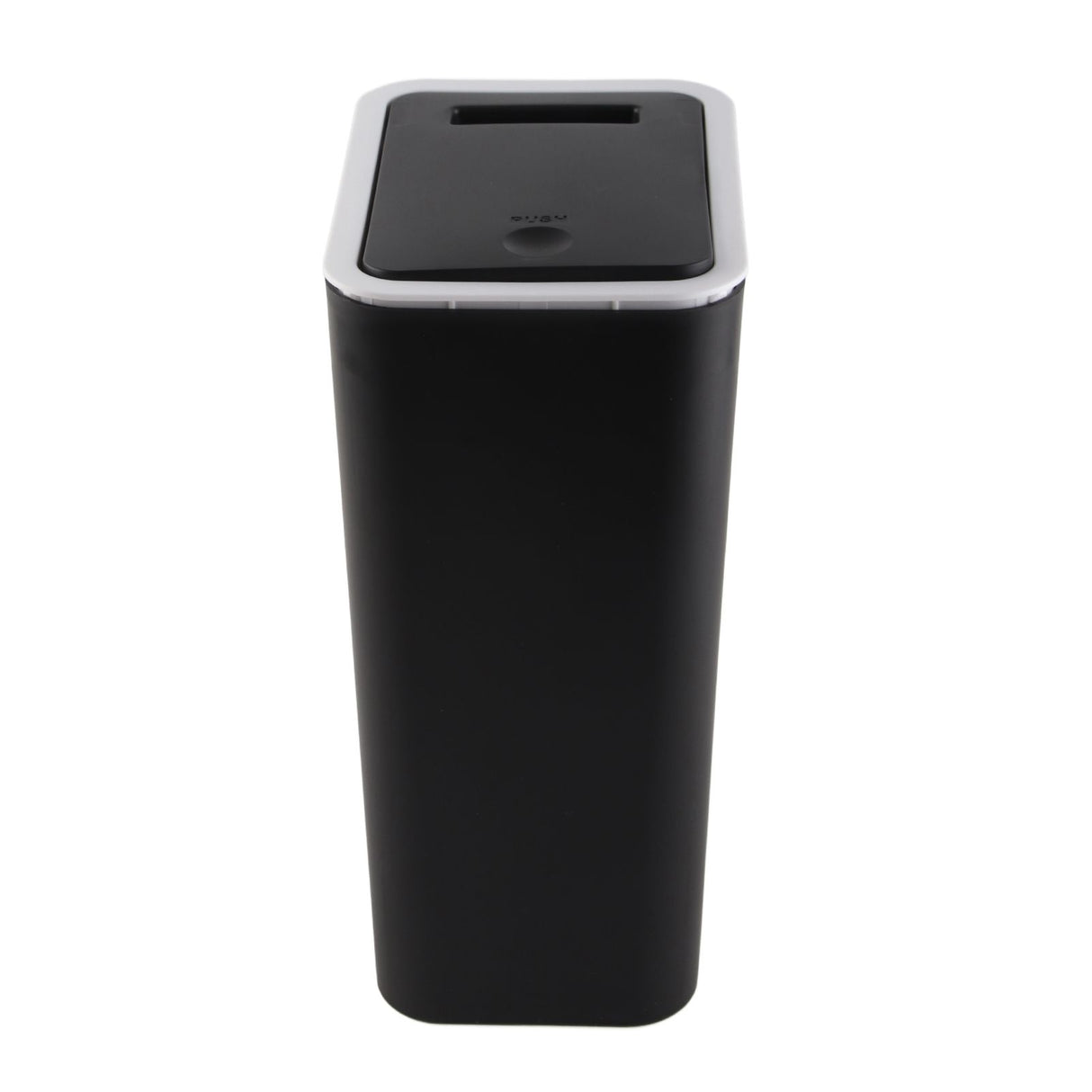 Household Garbage Cans Sealed Large Capacity Odorless With Press Top Plastic Trash Bin For Home Kitchen Living Room Bathroom Black