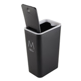 Household Garbage Cans Sealed Large Capacity Odorless With Press Top Plastic Trash Bin For Home Kitchen Living Room Bathroom Black