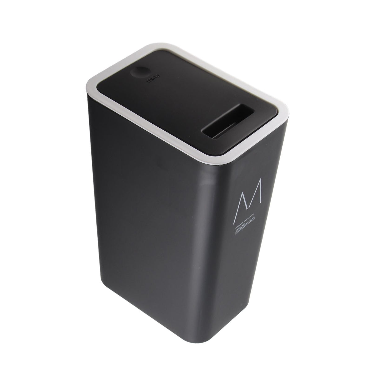 Household Garbage Cans Sealed Large Capacity Odorless With Press Top Plastic Trash Bin For Home Kitchen Living Room Bathroom Black