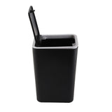 Household Garbage Cans Sealed Large Capacity Odorless With Press Top Plastic Trash Bin For Home Kitchen Living Room Bathroom Black - Extra Image