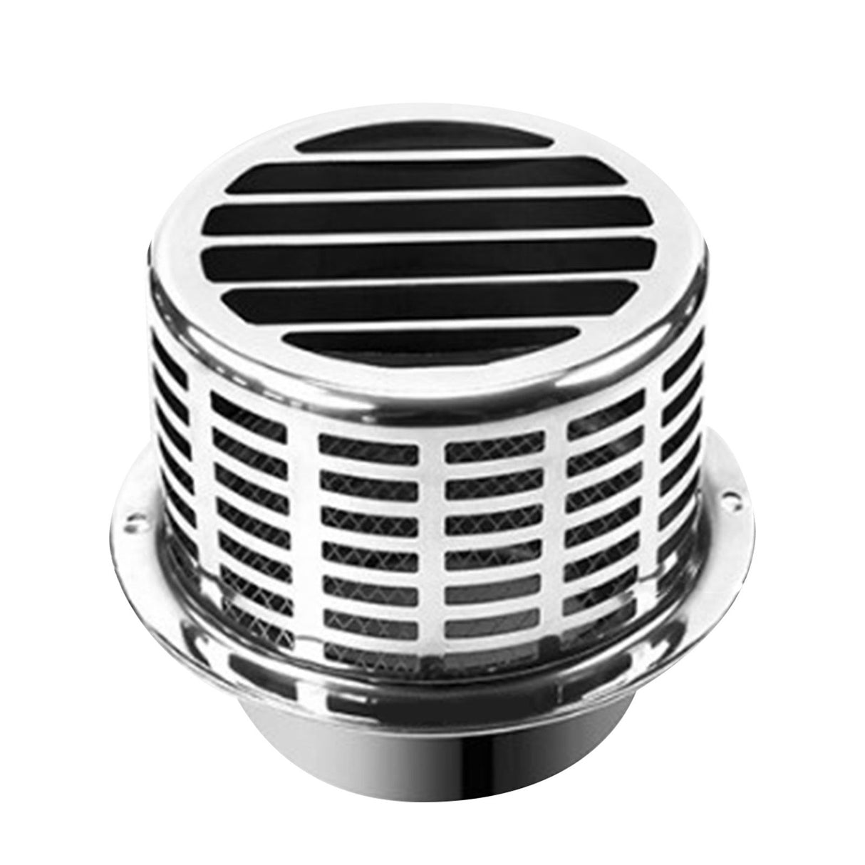 304 Stainless Steel Exhaust Hood Weatherproof Round Ventilation Grill Range Hood Exhaust Pipe Cover 150mm 304 Column Hood