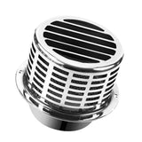 304 Stainless Steel Exhaust Hood Weatherproof Round Ventilation Grill Range Hood Exhaust Pipe Cover 150mm 304 Column Hood