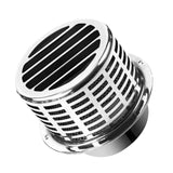 304 Stainless Steel Exhaust Hood Weatherproof Round Ventilation Grill Range Hood Exhaust Pipe Cover 150mm 304 Column Hood