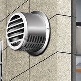 304 Stainless Steel Exhaust Hood Weatherproof Round Ventilation Grill Range Hood Exhaust Pipe Cover 150mm 304 Column Hood - Extra Image