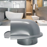 304 Stainless Steel Exhaust Hood Weatherproof Round Ventilation Grill Range Hood Exhaust Pipe Cover 100mm U Shaped