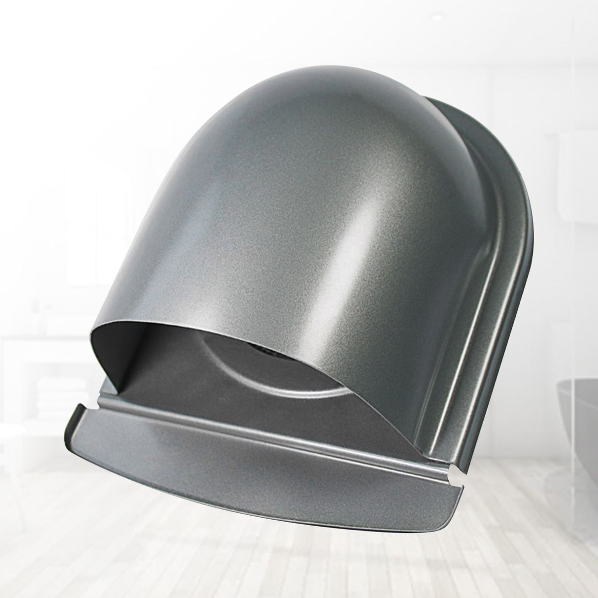 304 Stainless Steel Exhaust Hood Weatherproof Round Ventilation Grill Range Hood Exhaust Pipe Cover 100mm U Shaped