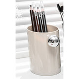 Eyebrow Pencil Holder Simple Plastic Multifunctional Space Saving Easy Access Cosmetic Brush Holder Organizer for Bedroom Desktop - 45-Degree Angle