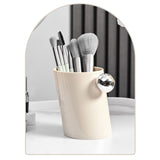 Eyebrow Pencil Holder Simple Plastic Multifunctional Space Saving Easy Access Cosmetic Brush Holder Organizer for Bedroom Desktop - Rear View