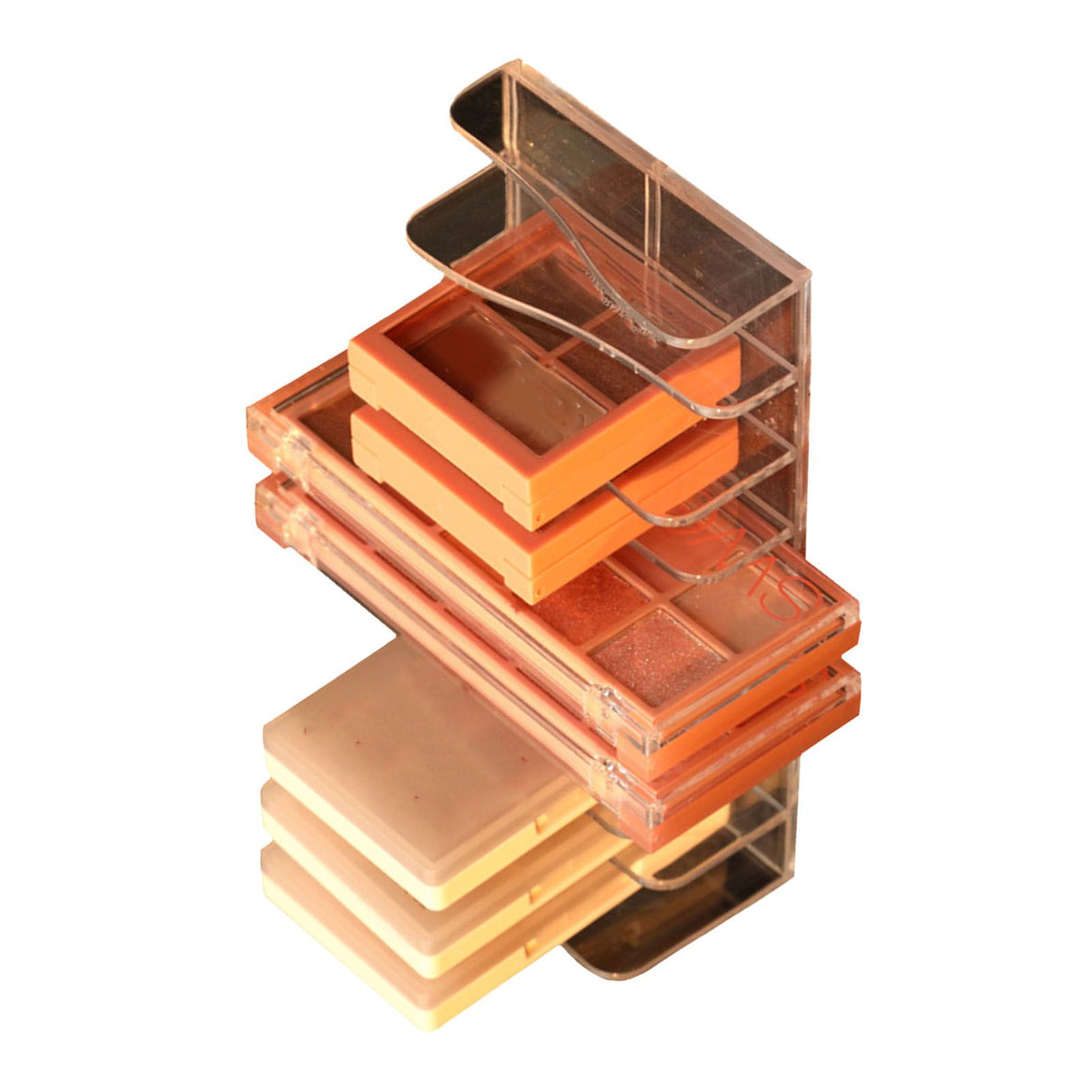 Eyeshadow Palettes Organizer Clear Divided Makeup Palettes Storage Rack for Dressing Table