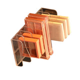 Eyeshadow Palettes Organizer Clear Divided Makeup Palettes Storage Rack for Dressing Table - Top-Down View