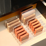 Eyeshadow Palettes Organizer Clear Divided Makeup Palettes Storage Rack for Dressing Table