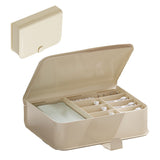 Desktop Storage Box Multi Compartments Plastic Simple Data Cable Organizer Box for Charger Earphones Phone Case Film