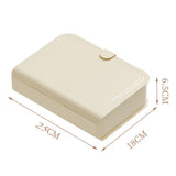 Desktop Storage Box Multi Compartments Plastic Simple Data Cable Organizer Box for Charger Earphones Phone Case Film