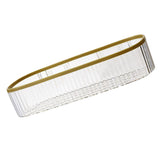 Plastic Wall Mount Organizer Punch Free Transparent White Adhesive Clear Organizer for Bathroom Kitchen Living Room