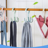 8 Pcs 4 Claws Closet Hangers 360 Degree Rotatable Closet Hanger Hook Thickened Strong Load Bearing Random Color
