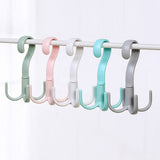 8 Pcs 4 Claws Closet Hangers 360 Degree Rotatable Closet Hanger Hook Thickened Strong Load Bearing Random Color