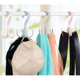 8 Pcs 4 Claws Closet Hangers 360 Degree Rotatable Closet Hanger Hook Thickened Strong Load Bearing Random Color - Close-Up Angle