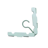 Clothes Hanger Rack Anti Slip Multifunctional Foldable Travel Hanger with Clips for Home Dorm Light Green