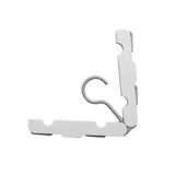 Clothes Hanger Rack Anti Slip Multifunctional Foldable Travel Hanger with Clips for Home Dorm Grey