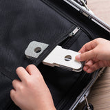 Clothes Hanger Rack Anti Slip Multifunctional Foldable Travel Hanger with Clips for Home Dorm Grey
