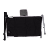 Airplane Seat Extender Portable Travel Foot Rest Airplane Must Haves for Toddlers Kids to Lie Down On Plane Black - Front View