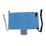Airplane Seat Extender Portable Travel Foot Rest Airplane Must Haves for Toddlers Kids to Lie Down On Plane Blue - Rear View