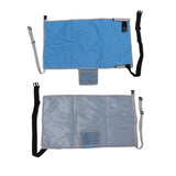 Airplane Seat Extender Portable Travel Foot Rest Airplane Must Haves for Toddlers Kids to Lie Down On Plane Blue - Close-Up Angle
