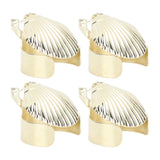 4Pcs Candle Snuffer Candle Extinguisher Metal Shell Pattern Automatic Candle Stopper for Candle Extinguishing Gold