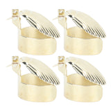 4Pcs Candle Snuffer Candle Extinguisher Metal Shell Pattern Automatic Candle Stopper for Candle Extinguishing Gold