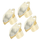 4Pcs Candle Snuffer Candle Extinguisher Metal Shell Pattern Automatic Candle Stopper for Candle Extinguishing Gold