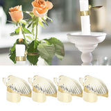 4Pcs Candle Snuffer Candle Extinguisher Metal Shell Pattern Automatic Candle Stopper for Candle Extinguishing Gold - Extra Image