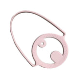 Silicone Coffee Carrier Reusable Portable Beverage Drink Cup Carrier Holder for Outdoor Travel Pink - Side View