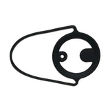 Silicone Coffee Carrier Reusable Portable Beverage Drink Cup Carrier Holder for Outdoor Travel Black - Front View