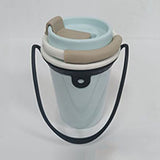 Silicone Coffee Carrier Reusable Portable Beverage Drink Cup Carrier Holder for Outdoor Travel Black