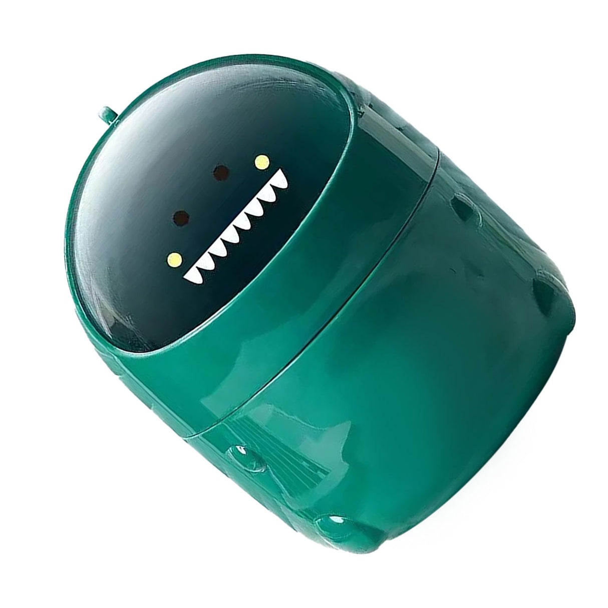 Desktop Trash Can Plastic with Lid Mini Small Cute Shaped for Dining Table Desk Home Office Easy Storage S Green