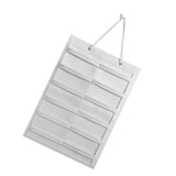 Wall Hanging Storage Bag Kids Hairpin Claw Holder Felt Display Organizer for Jewelry Hair Accessories Horizontal - Top-Down View