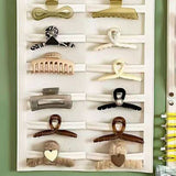 Wall Hanging Storage Bag Kids Hairpin Claw Holder Felt Display Organizer for Jewelry Hair Accessories Horizontal - Extra Image