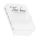 Desktop Organizer Box Data Cable Storage Case Plastic Book Design Home Decoration for Line Earbud Transparent