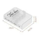 Desktop Organizer Box Data Cable Storage Case Plastic Book Design Home Decoration for Line Earbud Transparent