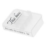 Desktop Organizer Box Data Cable Storage Case Plastic Book Design Home Decoration for Line Earbud Transparent