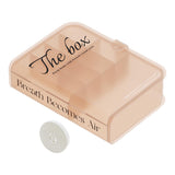 Desktop Organizer Box Data Cable Storage Case Plastic Book Design Home Decoration for Line Earbud Translucent Pink