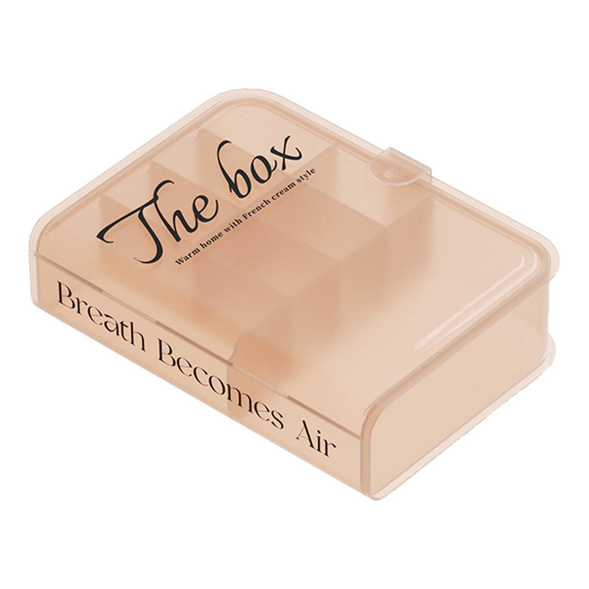 Desktop Organizer Box Data Cable Storage Case Plastic Book Design Home Decoration for Line Earbud Translucent Pink