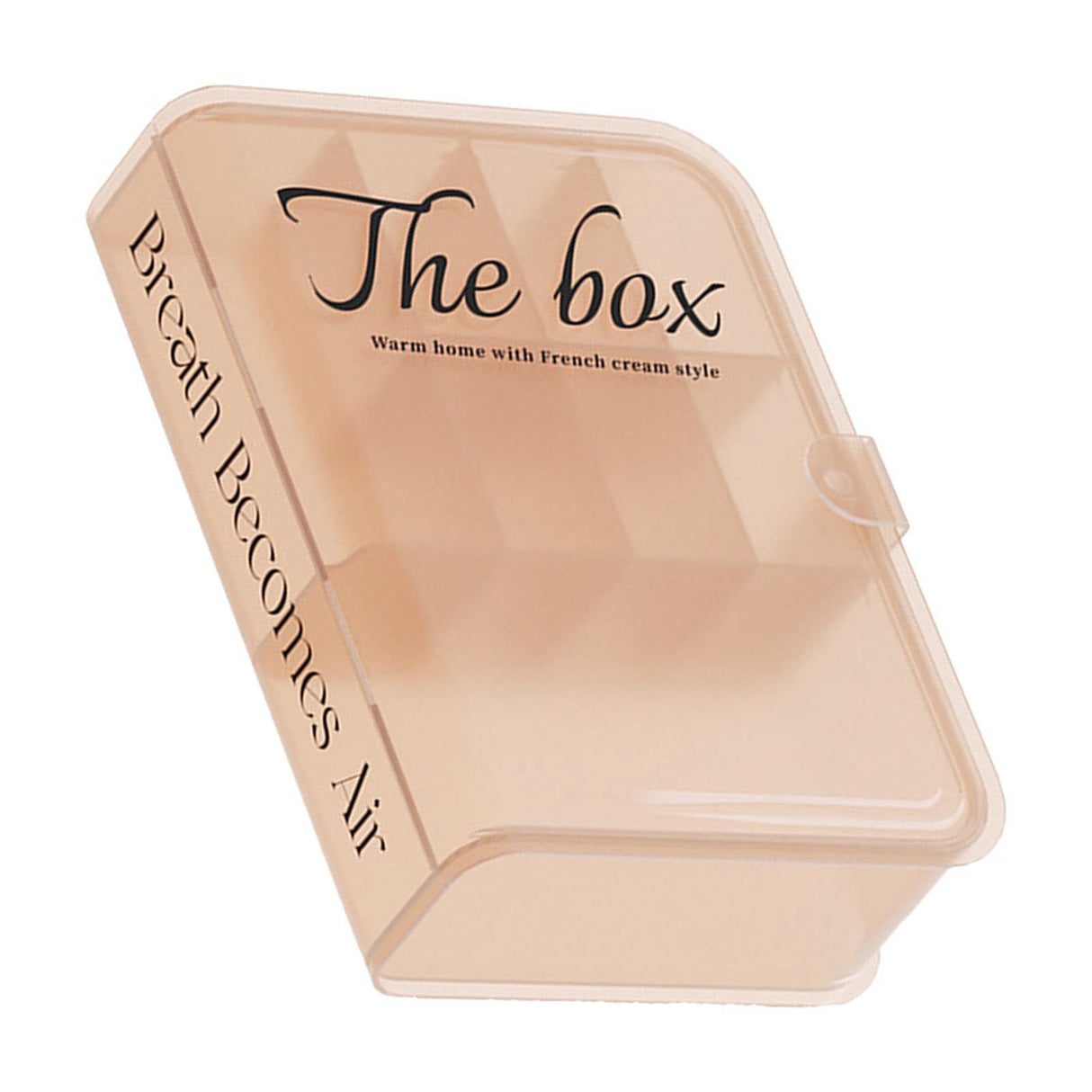 Desktop Organizer Box Data Cable Storage Case Plastic Book Design Home Decoration for Line Earbud Translucent Pink