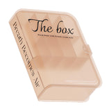 Desktop Organizer Box Data Cable Storage Case Plastic Book Design Home Decoration for Line Earbud Translucent Pink