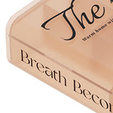 Desktop Organizer Box Data Cable Storage Case Plastic Book Design Home Decoration for Line Earbud Translucent Pink